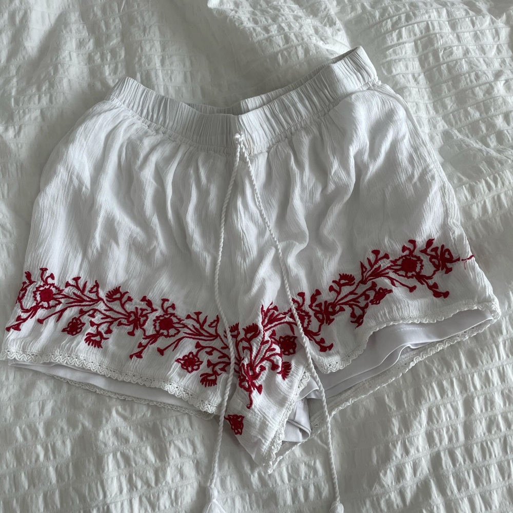 pacsun embroidered soft shorts in size S
